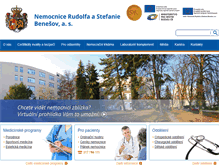 Tablet Screenshot of hospital-bn.cz